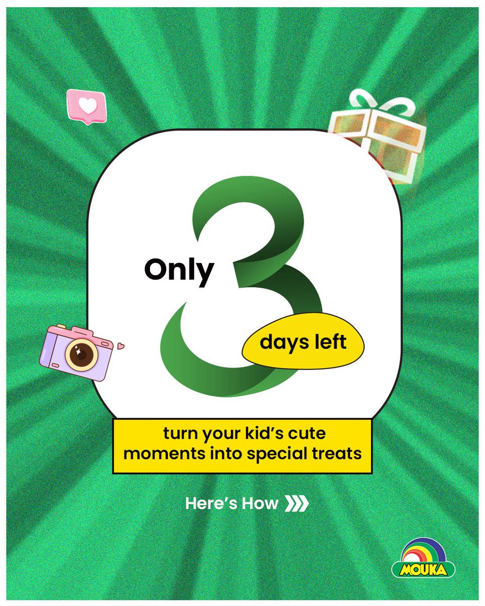 moukalimited's tweet photo. ⏰ THE CLOCK IS TICKING! ⏰ Only 3 days left to turn your little one’s wild sleep positions into massive wins!

Here’s how to enter: 
- Share a photo or short video of your child’s sleep moment
- Follow and tag @MoukaLimited
- Use #DreamlandMoments & #DreamtimeWithMouka
- Get your people to engage with your post

The top 10 entries with the highest engagement will walk away with Mouka Dreamtime Mattresses and Mouka Goodie Bags! 🎁✨

Don’t sit on this, the countdown has officially started!👇

#DreamlandMoments #DreamtimeWithMouka #MoukaNigeria #ChildrensDay #ParentingMoments #GiveawayNigeria #ContestAlert