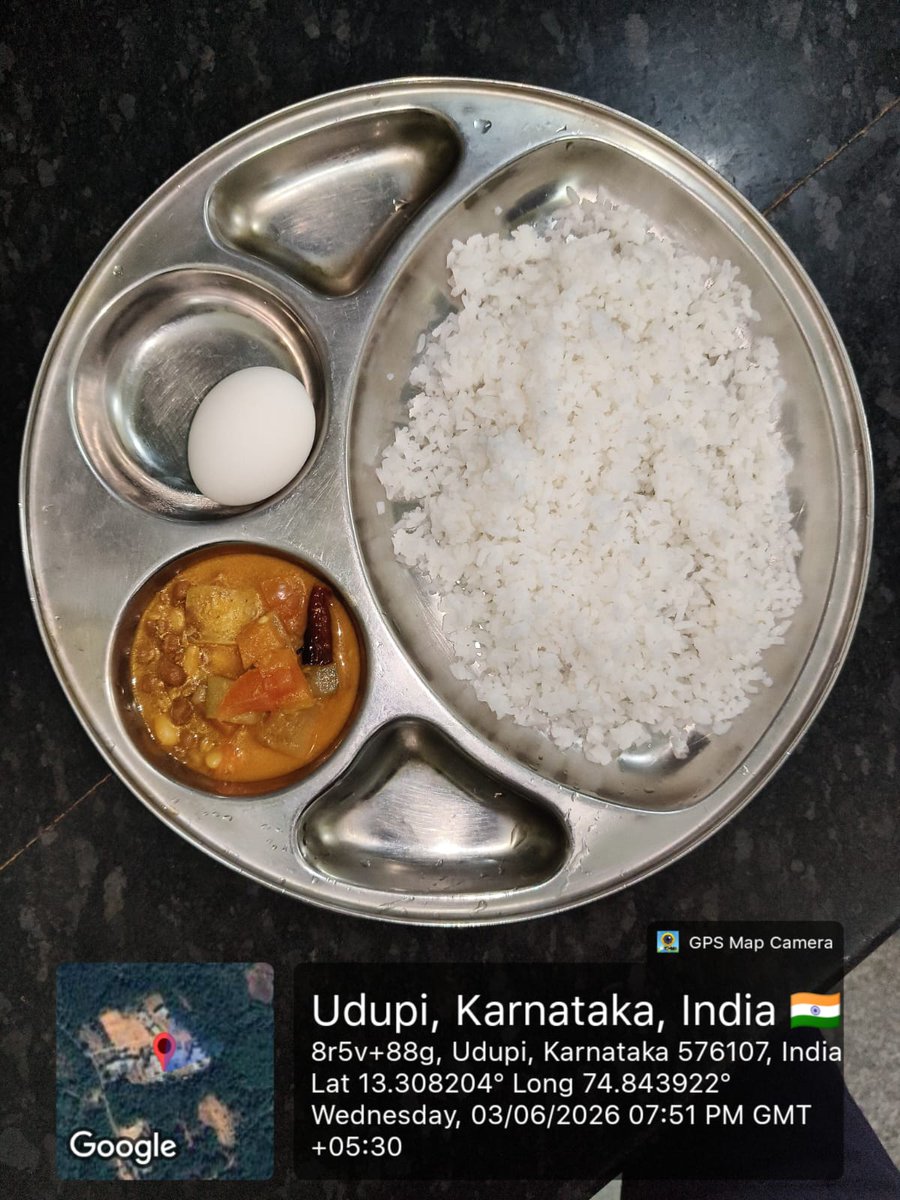 203Mdrs's tweet photo. Dinner 03.06.2026
#SocialAudit_SWDMeals
#SocialWelfare_Karnataka https://t.co/kpIVa5NP4h
