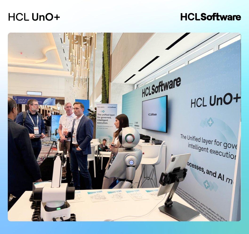 HCLSoftware's tweet photo. Day 1 at the @Gartner_inc Application Innovation and Business Solutions Summit was energizing and full of momentum. Our engagement zone, “Future in 2030,” has already sparked more conversations than we anticipated.

Learn more: https://t.co/0wjTtEHJPb

#HCLSoftware #HCLUnOPlus https://t.co/YV9WMAfzWS