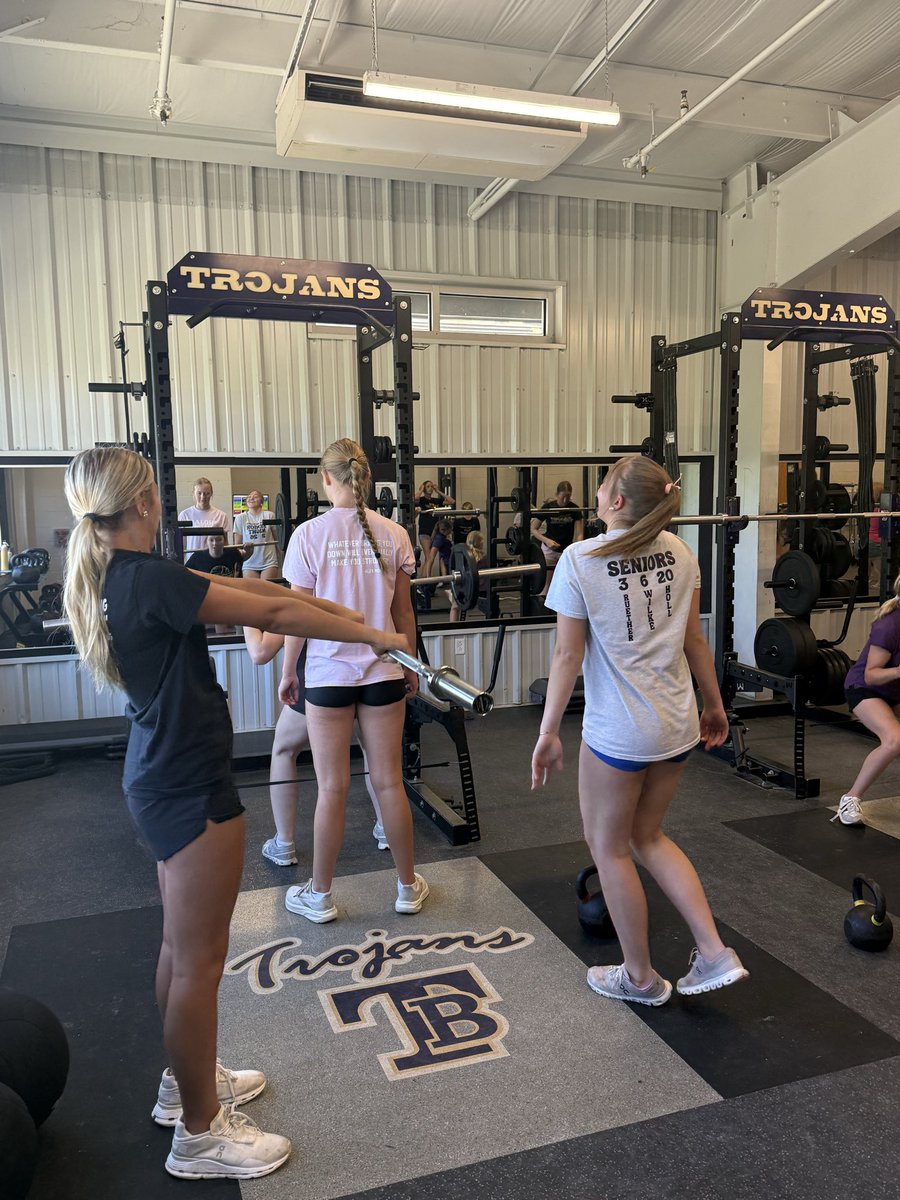 TBHSVB's tweet photo. Volleyball girls showing up to weights this Summer!! Keep putting in the work ladies! https://t.co/WALGMZtI3K