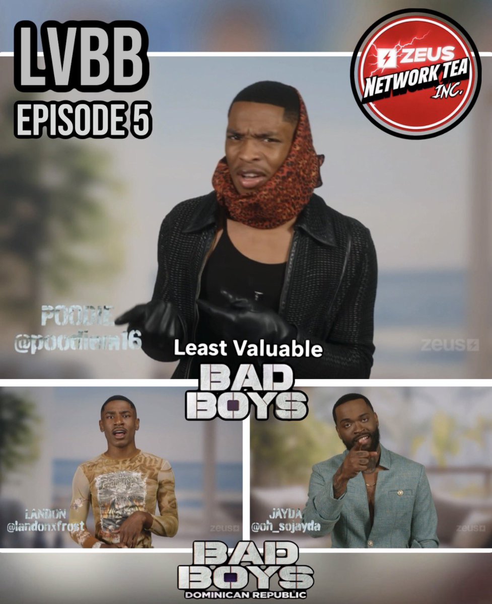 zeusteainc_'s tweet photo. Most / Least Valuable Bad Boys of episode 5 #BadBoysDominicanRepublic 👀 https://t.co/Gp5e6cpeaK