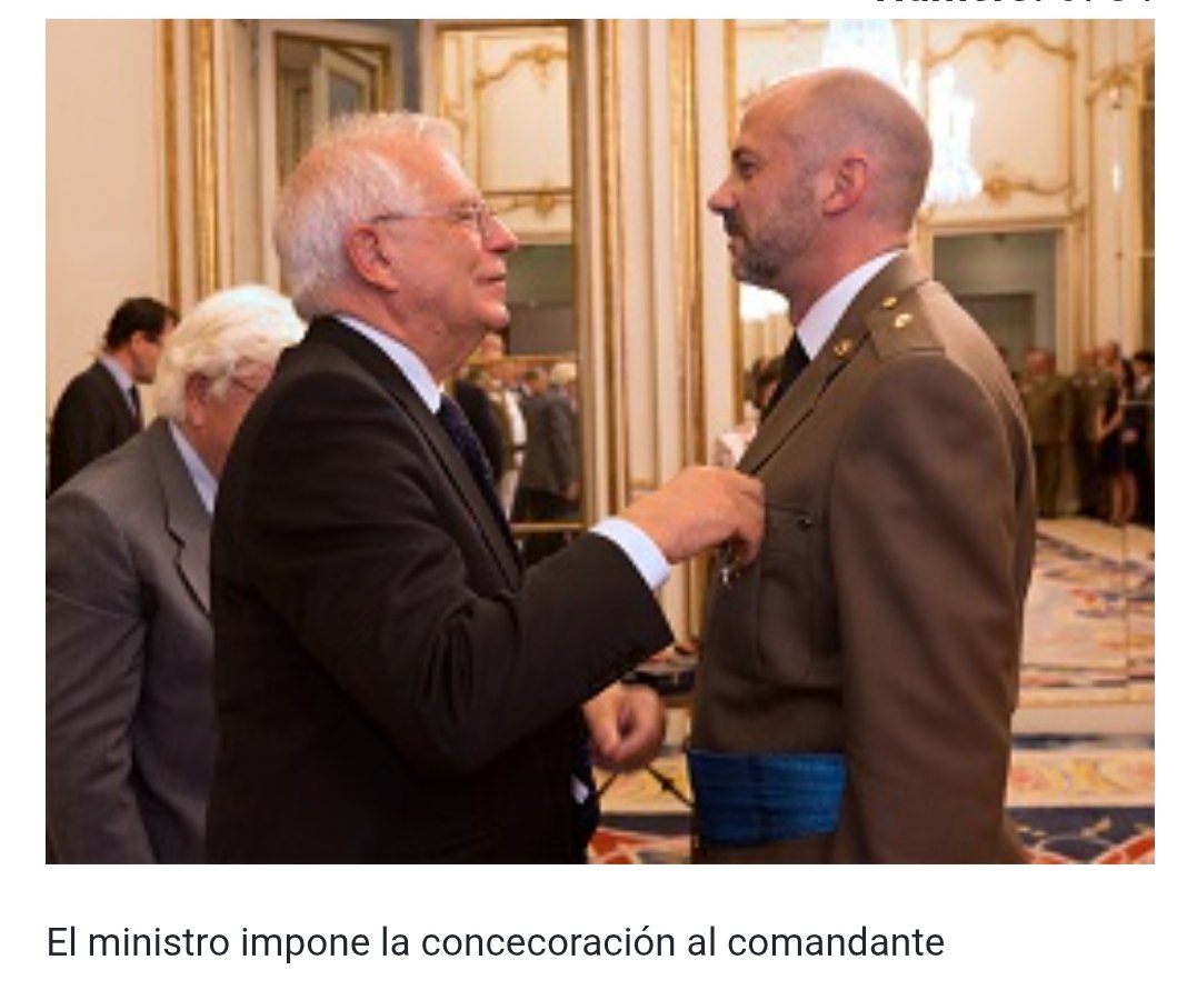 Sweet_Dreams72's tweet photo. @esferalibros El 21/06/2018, El entonces #Comandante D. Miguel Ángel Franco y el #Subteniente D. Fernández de la Pradilla recibían una #Condecoración en el Ministerio de Asuntos Exteriores por los hechos acontecidos en #Junio de 2017, en Malí.
https://t.co/8M8kRIBa10 https://t.co/ZW1rGcpm1P