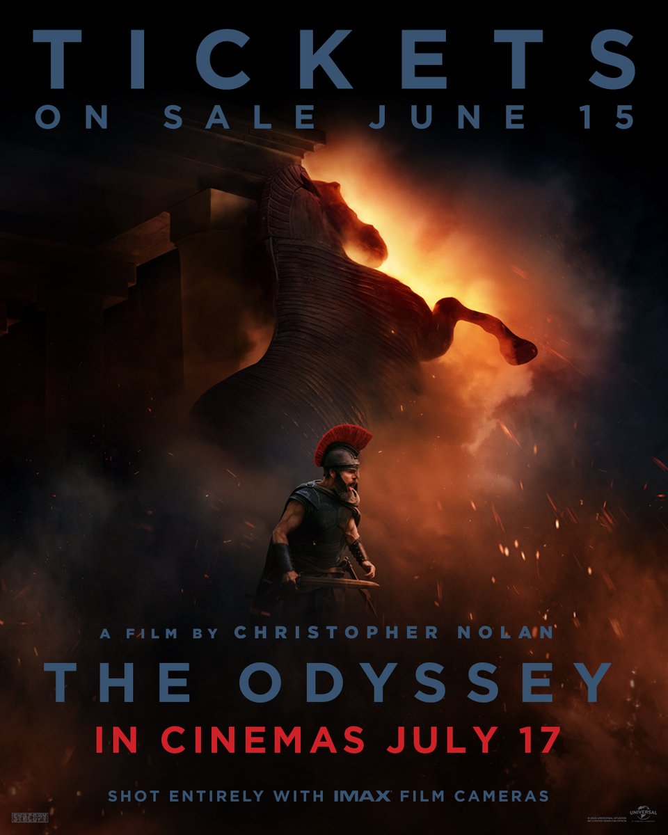 Universal_Irl's tweet photo. The journey is about to begin. Book tickets for Christopher Nolan’s The Odyssey in Ireland from Monday June 15. In Cinemas 17.7.26 https://t.co/jpTYt3QO2X