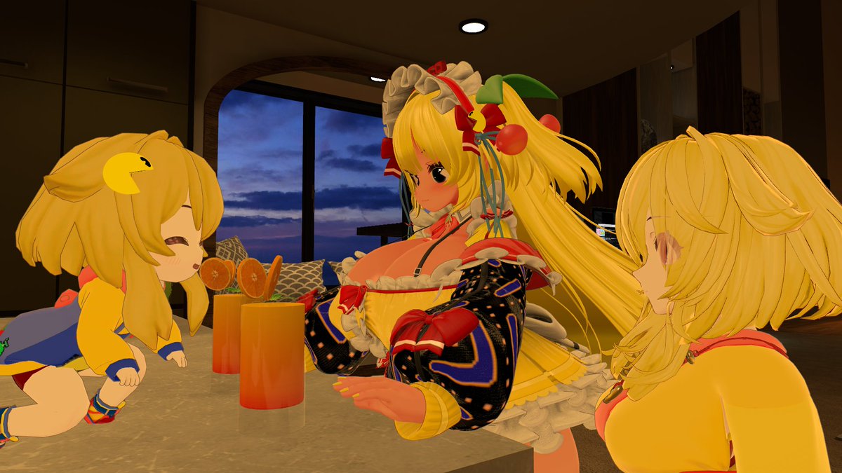 3rdMb64's tweet photo. The PAC Sister: PAC-KUU, Chibi PAC-KUU and Thicc Pac Gal, just having fun.
@sackchirp1698 @Stocking_ChanVR @Tomoe_GamingVR @PacFexa @DailyPacMan @officialpacman @oohwhop716 @glitchy519 @Scarda_Skulls @haydendjredskin @SoulStarsSeven @frennis_night @yu_uykapu @YonokazeRioka https://t.co/eje1MTjRDo
