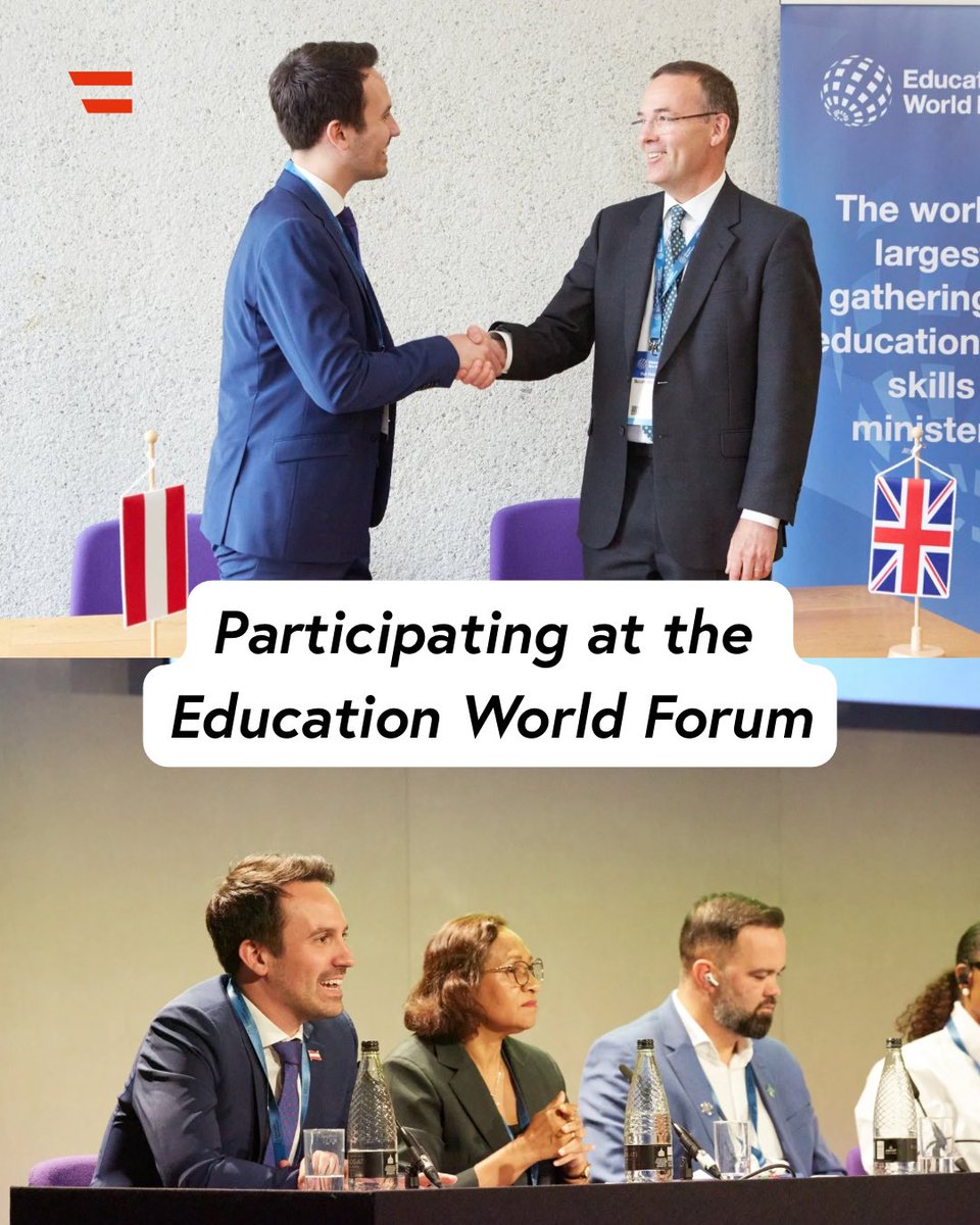 austriainuk's tweet photo. We were honoured to welcome Austrian Education Minister Christoph Wiederkehr to London where Erasmus + was a key theme. He met UK Minister for School Standards, Georgia Gould, attended the Education World Forum, and we hosted a OeAD workshop and reception at the Embassy. https://t.co/2cm2YTe4AP
