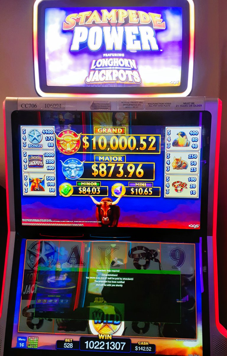 HoChunkMadison's tweet photo. 🚨MONSTER JACKPOT‼️🎰

Let's get a round of applause👏👏 going for the guest who hit this $102,213.07👀 WINNER early this morning playing Longhorn Jackpots - Stampede Power🐮‼️

Give 'em a shoutout in the comment section👇

#Winnings #BIGWIN #ImaginationToCelebration https://t.co/5ZLgcdmzAc