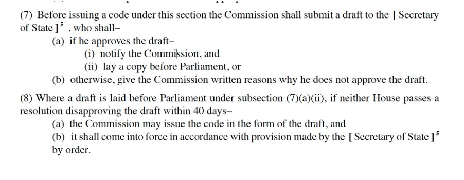 akuareindorf's tweet photo. The negative SI process isn't being used just on this occasion for this Code of Practice. It’s the statutory process in ss.14(7)–(8) Equality Act 2006. And of course the Code itself isn’t a statutory instrument – it’s brought into force by an Order made under s.14(9)(b) EA2006.> https://t.co/06yHAtafBi