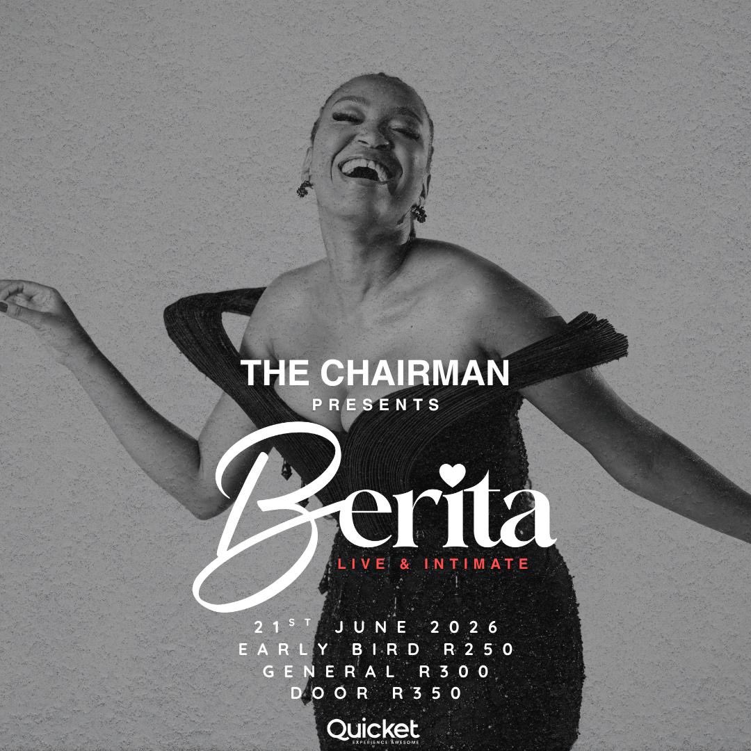 BeritaAfroSoul's tweet photo. DBB this one is for you👌🏾 we are cooking something special for the 21st of June at The Chairman . Ungaphuthelwa get your tickets now at Quicket 🤍

Tickets: https://t.co/f8nikcpwH1

#BeritaLiveAtTheChairman https://t.co/nu9flOznD8