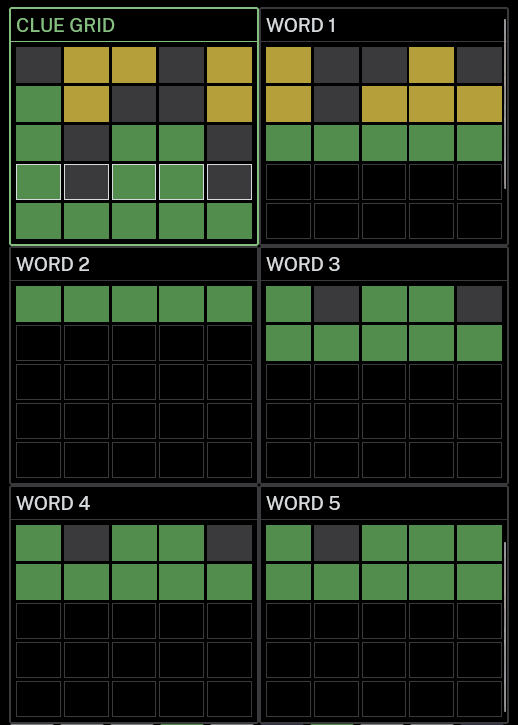tailsteak's tweet photo. nerdlegame 1596 3/6
Dungleon 1579 3/6💠
Squardle 1581 5 Guesses Remaining
Referdle 1286 10/25

Good scores today, smooth sesh.  Gonna get a lot done today, I can sense it. https://t.co/fCHFCnXZaO
