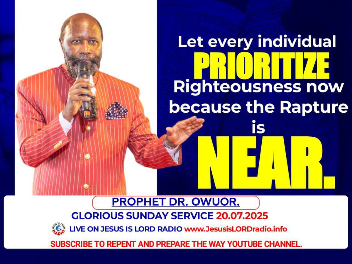 JonasKOF1's tweet photo. Let every individual PRIORITIZE Righteousness now because the Rapture is NEAR 
#RaptureIsNearPrepare https://t.co/IEsQkbADcK