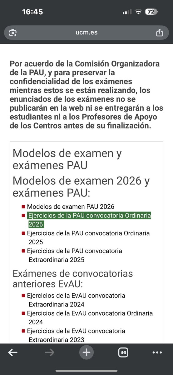 luuct19's tweet photo. @linitaa_008 @AlbertoTorrejn2 tienes que ir a ejercicios de la convocatoria ordinaria 2026 https://t.co/zSYTdLwwvl
