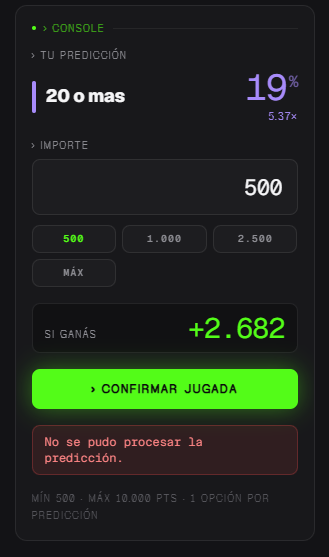 Gabriel_Haurane's tweet photo. @luchoforg1 que me falta? pq no me deja hacer la predicc tengo 6000 puntos https://t.co/vWUM6XkTIR