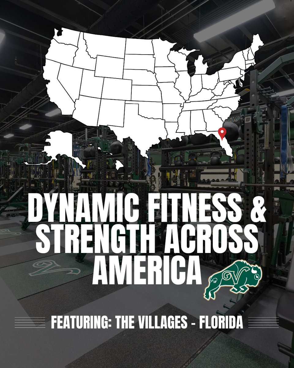 DynamicFandS's tweet photo. 📍 Dynamic Across America: The Villages, Florida

Our first stop in the Dynamic Across America series takes us to The Villages, Florida.

From coast to coast, we're proud to partner with schools, universities, and performance facilities that are investing in the future of their athletes.

Where should Dynamic Fitness & Strength travel next?

#DynamicAcrossAmerica #MoreStrengthPerSquareFT #BuildABetterAthlete #FacilityDesign #MadeInUSA