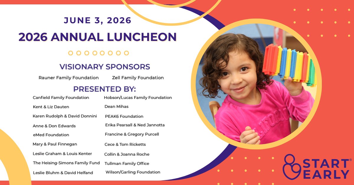 StartEarlyorg's tweet photo. Today, we gather to celebrate &amp; invest in what matters most—our youngest learners. If you can’t join us at the #StartEarlyLuncheon, you can still support early childhood development &amp; help us reach our goal. #EarlyChildhoodMatters #InvestInEarlyLearning https://t.co/QkMMVuDKvF https://t.co/FGpCe3HT9x