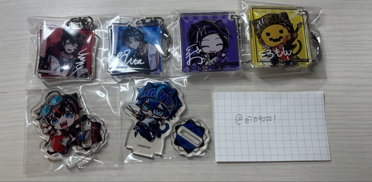 ei092221's tweet photo. 求：ｲﾝｿﾑﾆｱ💻さん>>買取
譲：画像のもの

郵送またはリアイベ1部でのお渡しとなります
ALT読んでいただけると嬉しいです

 #メメントリグッズ交換 
 #メメントリグッズ買取 https://t.co/tNRUZhaHlM