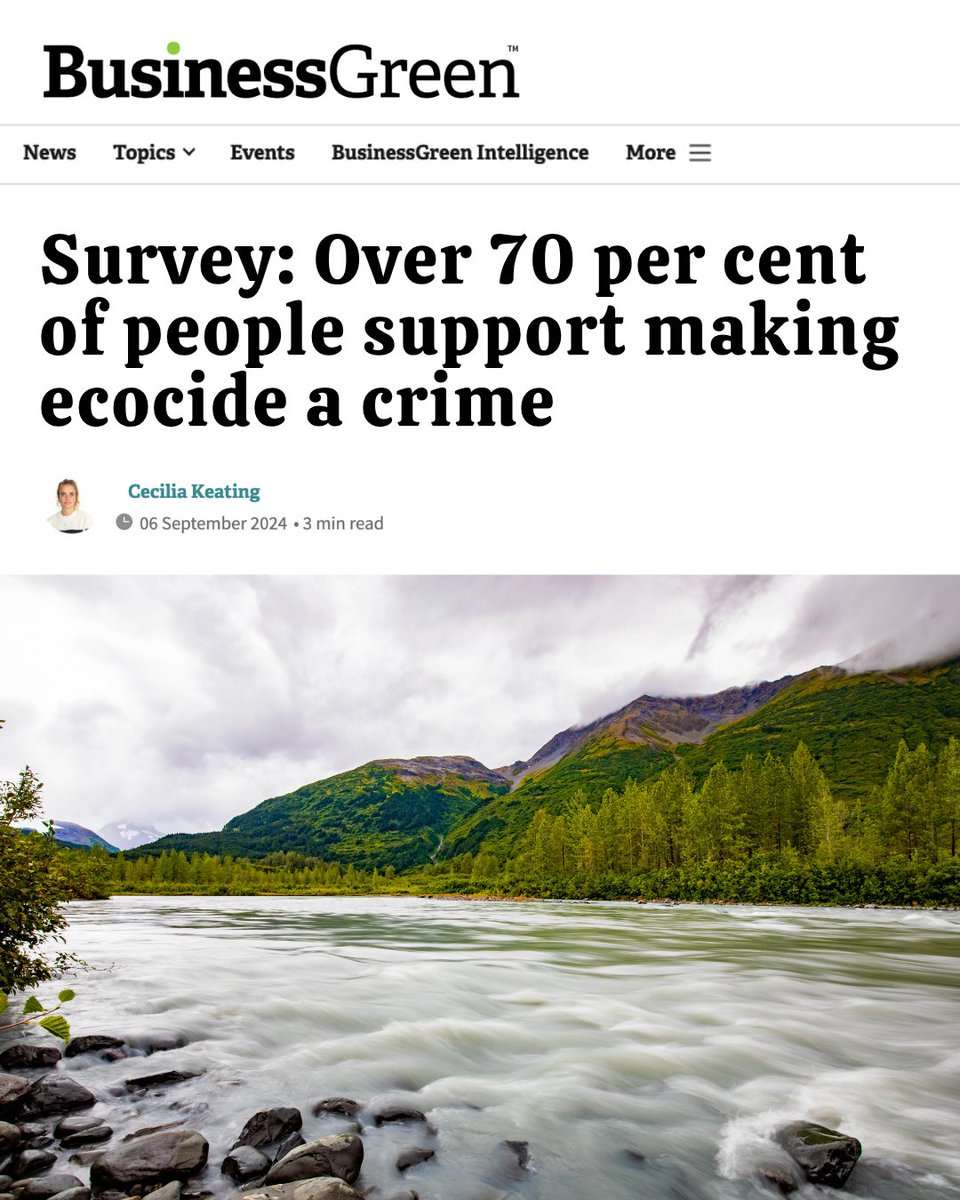 EcocideLaw's tweet photo. The numbers don't lie: 72% of people surveyed globally believe #ecocide should be a crime 🌏

That's according to a major poll by @Ipsos, @Earth4All_ &amp; @globalcommonshq.

About: https://t.co/VhhoCwZLVq

#StopEcocide #EcocideLaw https://t.co/EVlfOV3mOA