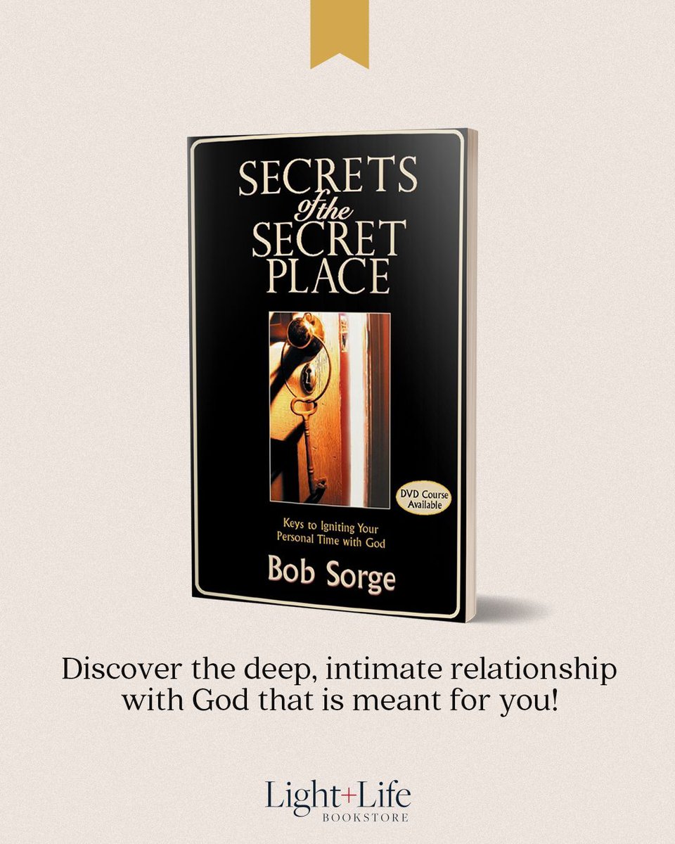 LightLifeBooks's tweet photo. Does life feel chaotic? Reclaim your focus and renew your spirit with "Secrets of the Secret Place" by Bob Sorge. Dive into a deeper relationship with God and find clarity and peace. Order your copy, available from Light + Life Bookstore, at https://t.co/KeAmRvzqKk. https://t.co/nBiLCgbp5C