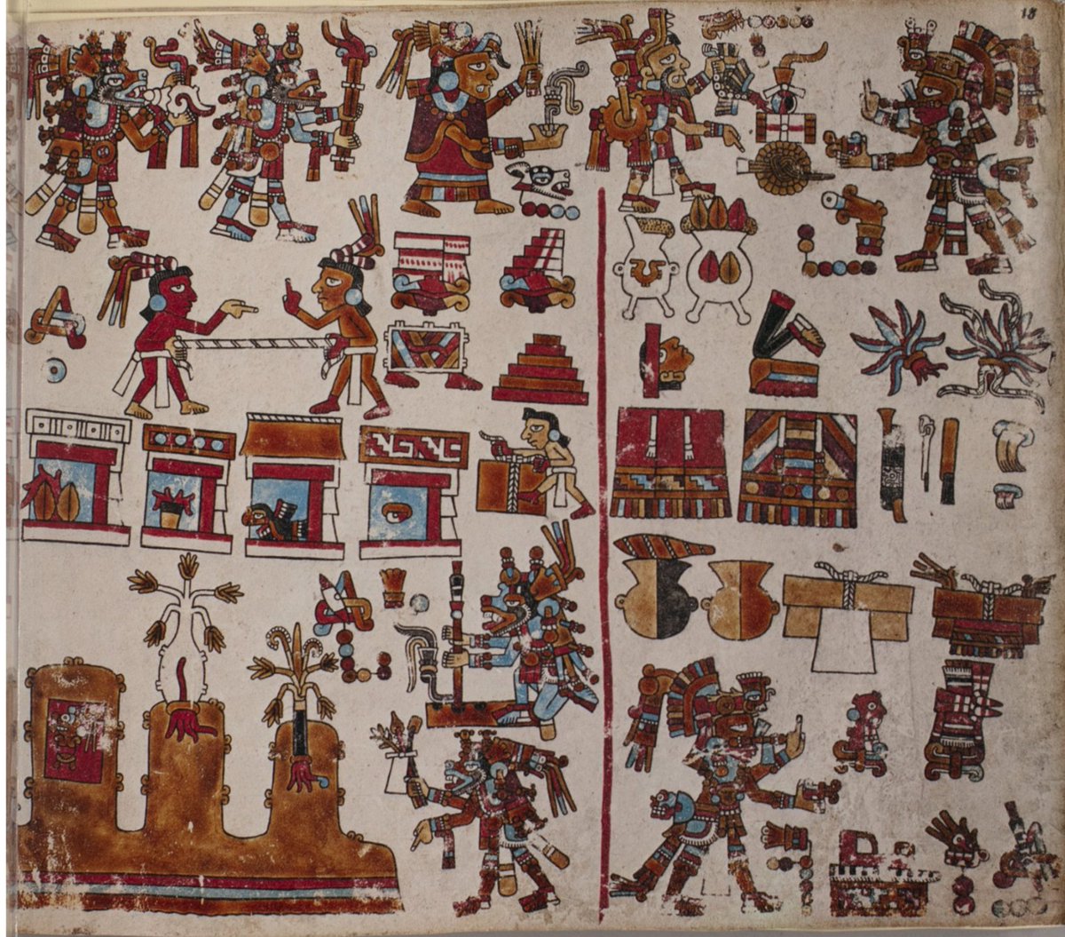 crabbybaddie45's tweet photo. Ñuu Savi(Mixtec) artstyle is also different from their famous rival Zapotec from Oaxaca.
Here're 7-flower ruling the city, followed by Tonia twins(also 7-flower), and their parents(4-dog, 8-alligator), compared to wall painting from Zapotec at Monte Albán.
#mixtec #zapotec https://t.co/h9HpanCZls