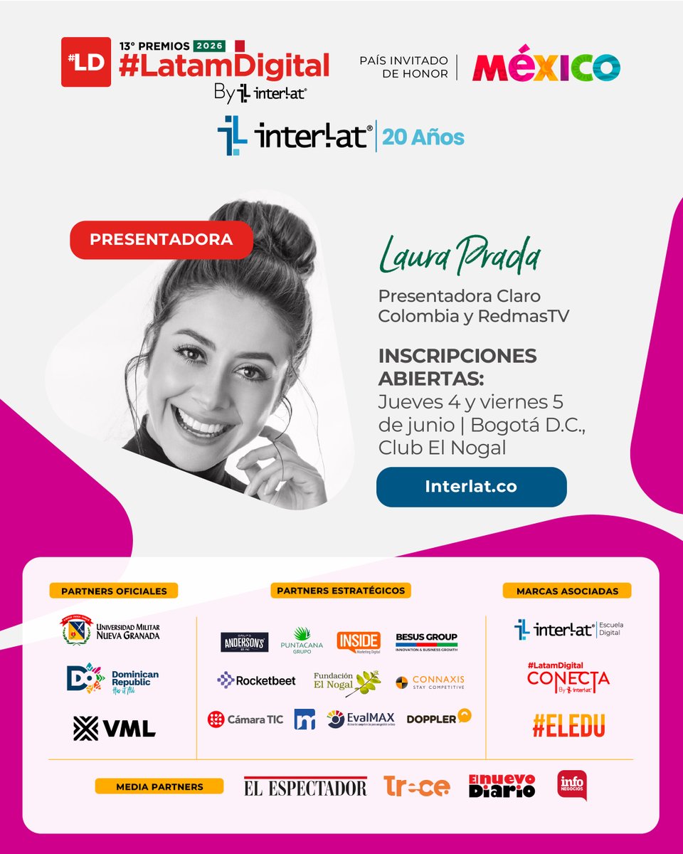 13º Premios #LatamDigital 2026 By Interlat tweet media