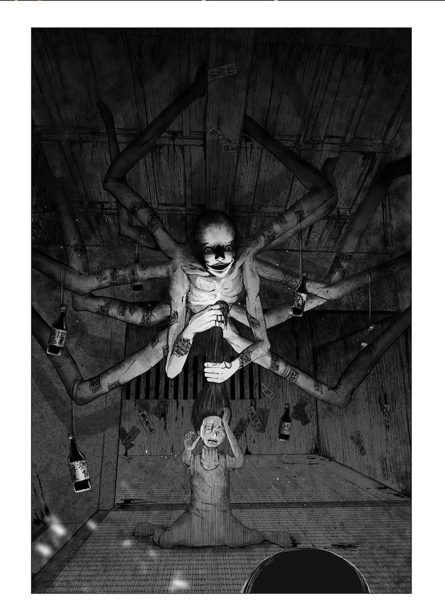 Afterlightcomic's tweet photo. Say hello to @yitansan 👋 The brilliant mind behind one of the most chilling indie mangas you’ll ever come across! 🕷📖

🇨🇱 Born in Chile, now creating from Japan 🇯🇵, he wrote and illustrated 3:33 AM Stories, an anthology packed with short supernatural horror stories. https://t.co/LpuyYDrYHT