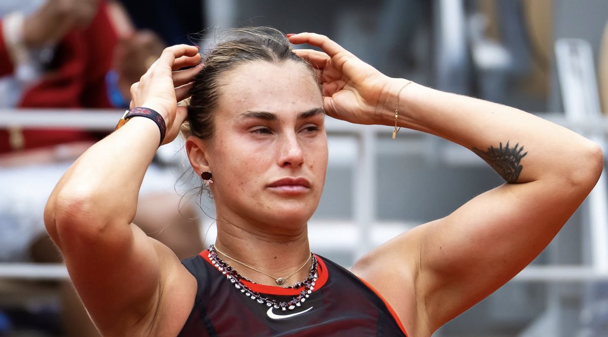 josemorgado's tweet photo. Sabalenka after her shock loss at #RolandGarros. 

"No thoughts. No emotions. Just wanna quiet tennis right now. We will see in a few days how I get back on track mentally".

"I feel like I had a very decent chance in the second set. I screw up and she stepped in" https://t.co/M3XzwLr1B6