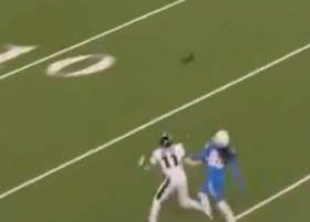 thomasrp93's tweet photo. Same game. All of these passes were either dropped or AJ just stopped running.

Eagles lose by 3 and everone blames Jalen.

He really was just completely checked out of the season.

#Eagles https://t.co/oz6HfYCu0A