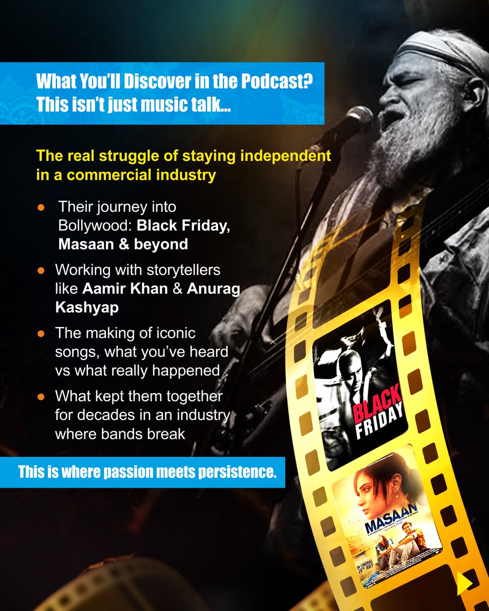 GoodGobarShow's tweet photo. #NewPodcastAlert

#IndianOcean didn’t just create music.
They helped shape the identity of India’s independent music movement.

In our upcoming #podcast, we go beyond the tracks; uncovering the real stories, creative journeys, and defining moments behind their most iconic work. https://t.co/CQBDqJgH7x