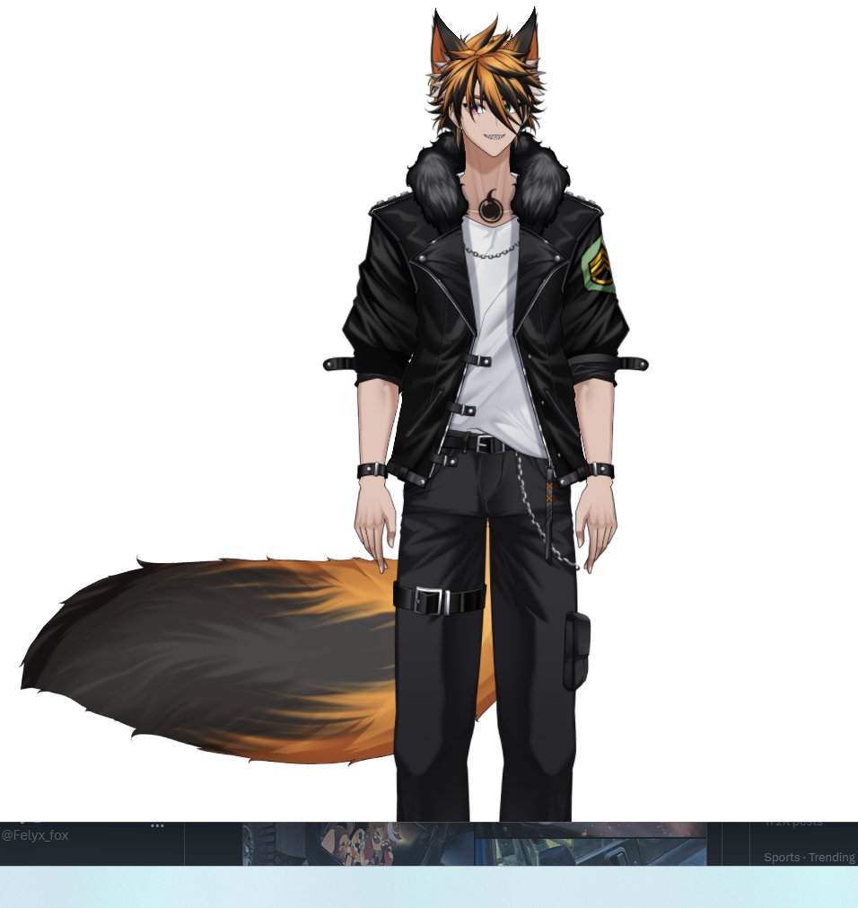 Felyx_fox's tweet photo. @VTuberComics Only have a screenshot of mine and im a nobody but ill throw my vtuber out there https://t.co/lQqLERyeuw