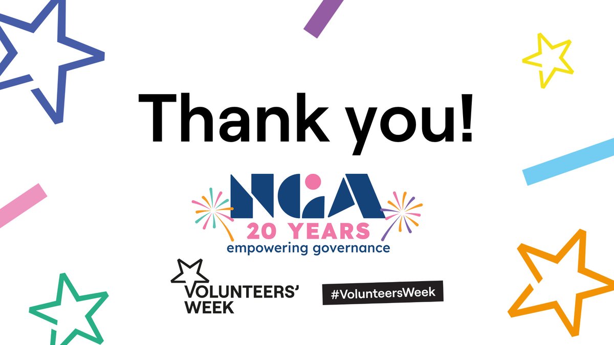 NGAMedia's tweet photo. This #VolunteersWeek, the NGA team sends an enormous thank you to all school governors and trustees who commit huge amounts of time, energy and care to ensuring the best possible education and welfare for children and young people. We are proud to support and champion you! https://t.co/8hycIqovqX