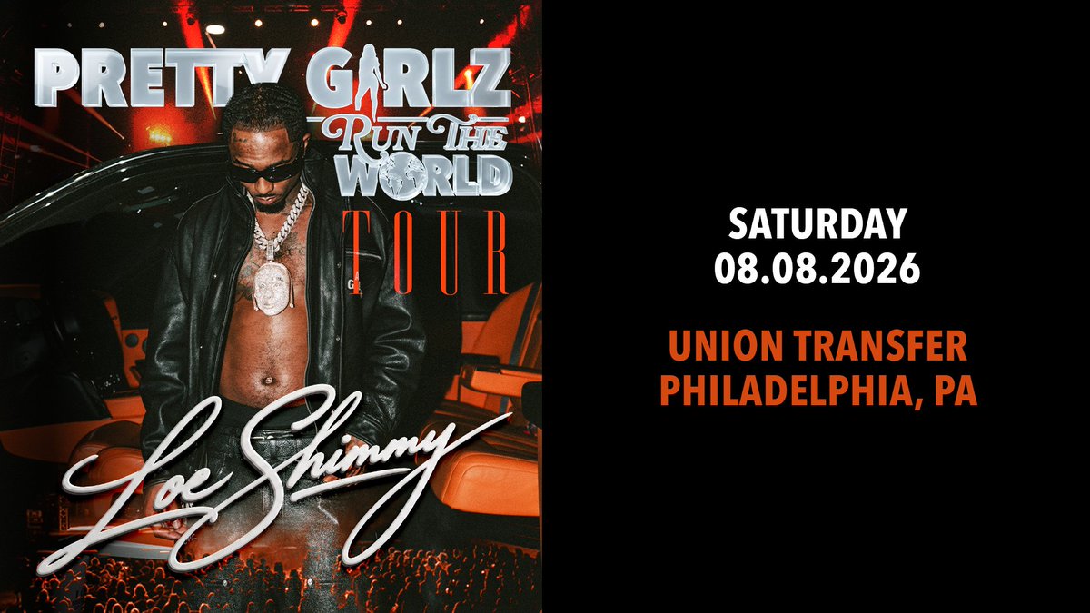 UnionTransfer's tweet photo. *Just Announced*
➡️8/8 @Loeshimmy Pretty Girlz Run The World Tour
🎟️On Sale Friday, 6/5 at 10:00am https://t.co/bp7KBjOJ4e https://t.co/2PBE7ZyqSl