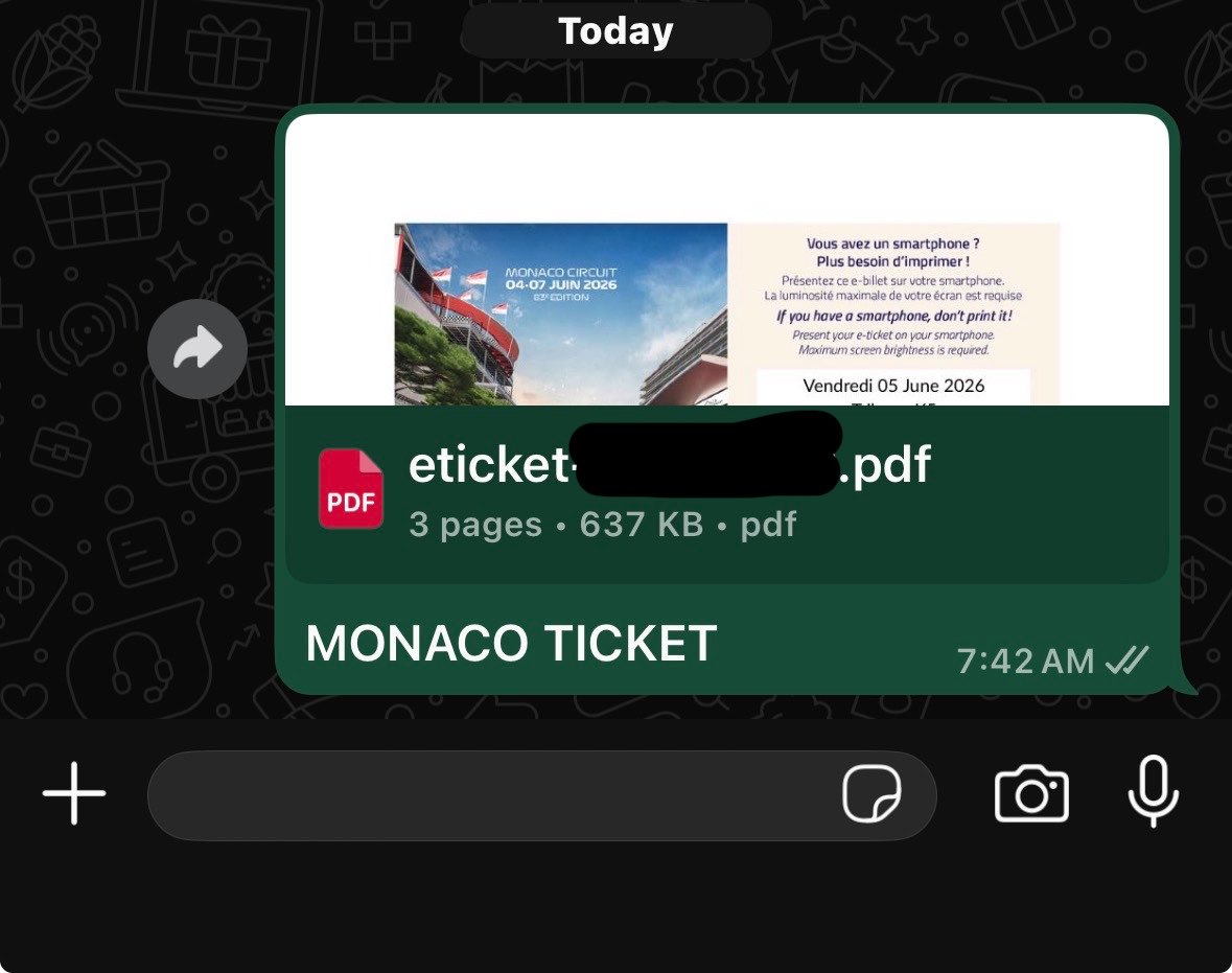 pretty_nazee's tweet photo. I have a Grandstand K 3-day pass Monaco Grand Prix ticket for sale, I won’t be attending due to personal reasons #MonacoCircuit #monacogp #f1 #monacograndprix https://t.co/HjBiXuiZlV