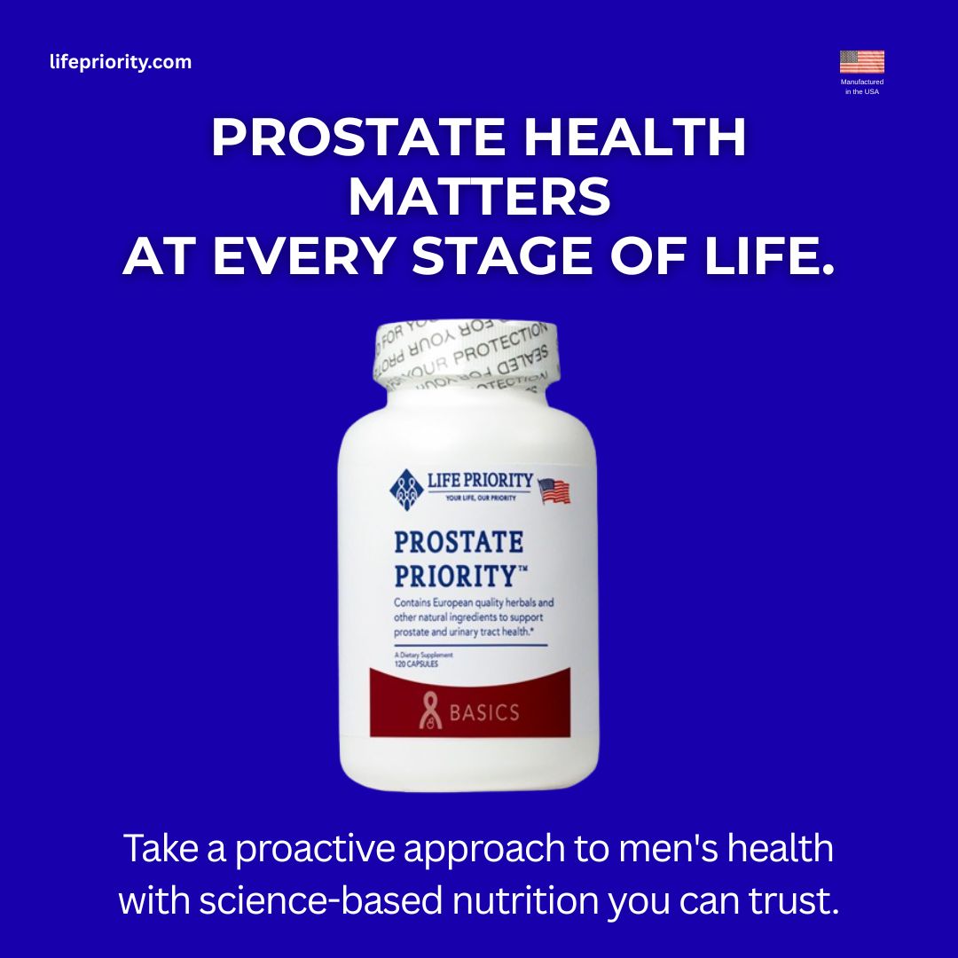LifePriority's tweet photo. Prostate health deserves attention before problems arise.

Prostate Priority™ delivers 21 essential nutrients, including VitaE8™, to help nourish prostate tissue and support healthy prostate function with science-based nutrition.

#ProstatePriority #MensHealth #ProstateHealth https://t.co/czTTG98auA