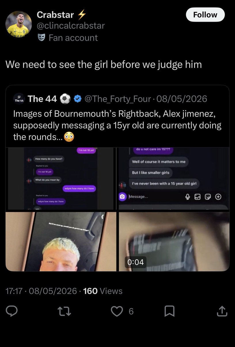cfchassan10's tweet photo. @alboz_4life @CoajUnlimited @clincalcrabstar Nope he's just a knob, look at the state of this https://t.co/SBeMjtD2Qf