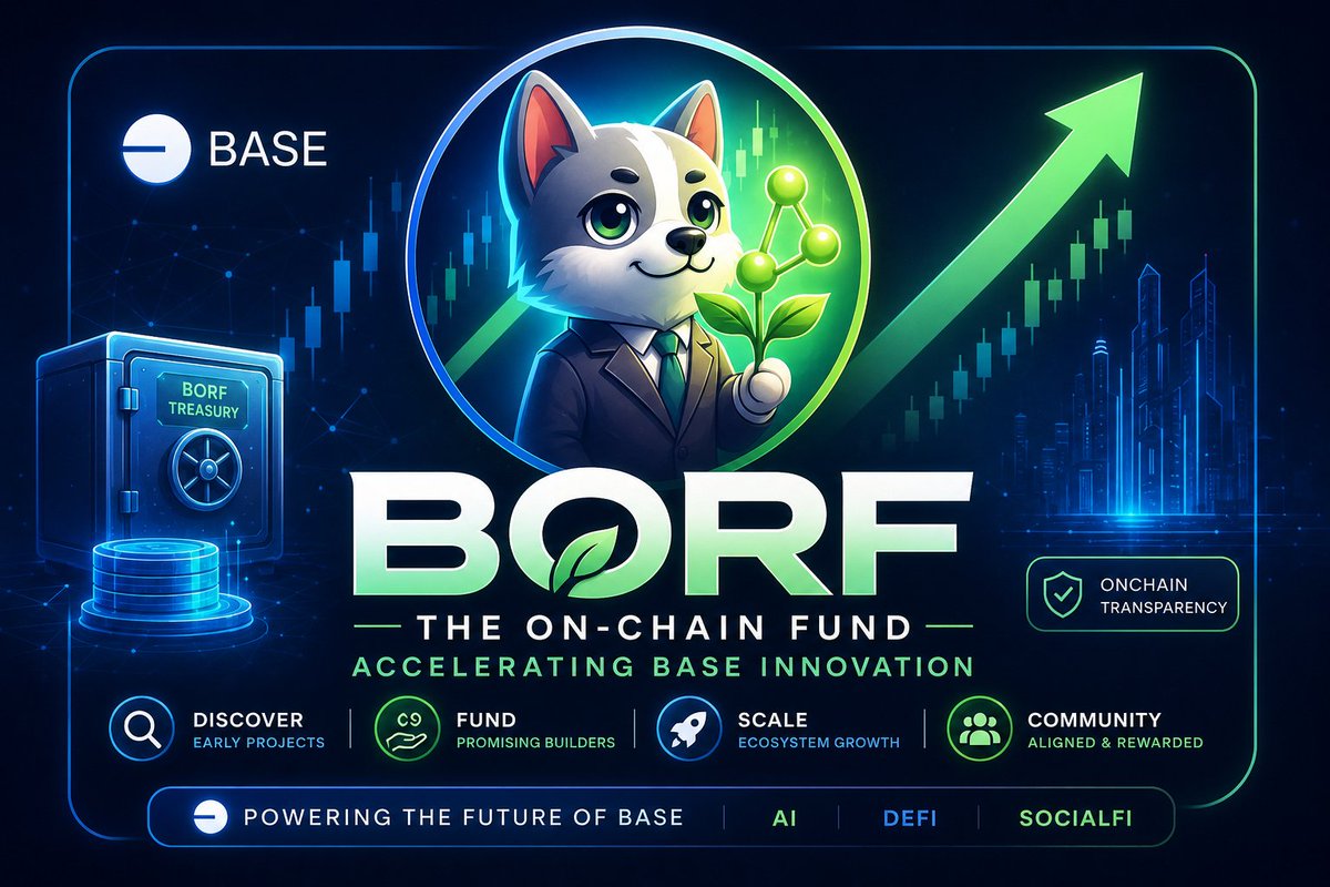 BukatyFrank's tweet photo. Everyone is hunting for the next 100x project.

Few people ask a more important question:

Who is helping create those future 100x projects in the first place?

That question led me to BORF.

A deep dive into why BORF could become one of the most important growth engines on @base 👇
@BORFSTRATEGY  @asal_alizade
#BORF #BORFWRITINGCONTEST #BORFBASE