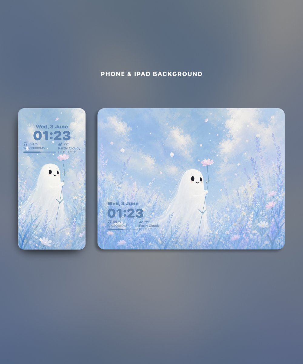 Eryth_Studio's tweet photo. Cute Ghost in a Flower Field 👻 https://t.co/hvbF5bUtL5