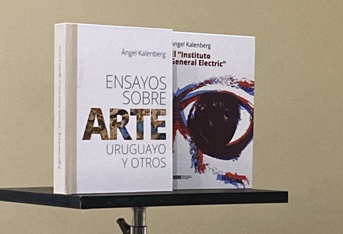JMaSanguinetti's tweet photo. En el Museo Nacional de Artes Visuales se presentaron los libros de Ángel Kalenberg “Ensayo sobre arte” y El “Instituto General Electric”, el 2 de junio. Hablaron la Directora del Museo de Arte Decorativo Prof. Laura Malosetti, el ex Presidente Julio María Sanguinetti y el autor. https://t.co/VE107ZTNvj
