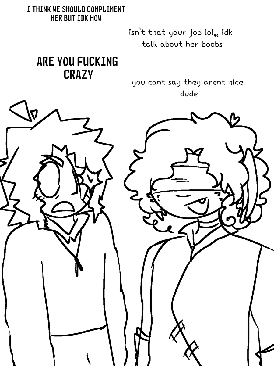 consta_ntly's tweet photo. saw a tumblr poll asking who (between hms) would have been the one to put the voluptuously endowed line in haiku, so i drew this as an addition to me recalling the time i had said it would've been really funny if mind came up with it https://t.co/FZI3QgjIY3