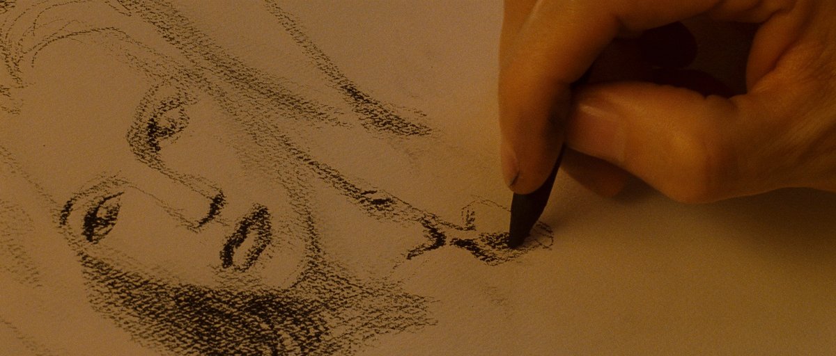 ATRightMovies's tweet photo. The hands sketching Kate Winslet in TITANIC aren't Leonardo DiCaprio's. Director James Cameron drew the portrait himself. Cameron is left-handed and DiCaprio is right-handed, so Cameron drew it backwards and the shots were flipped.

Follow All The Right Movies for more. https://t.co/vm4QJxSymC