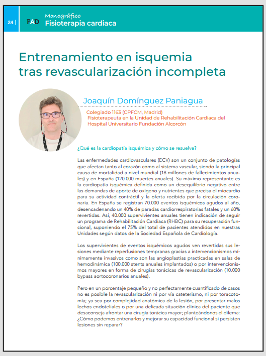 JDominguez2016's tweet photo. Monográfico #FisioterapiaCardiaca reconoce #evidencia científica +reclama #implementacion nuevos programas + #divulgando una intervención #multidisiciplinar en el abordaje de la #salud y #enfermedadCV  donde los #fisioterapeutas cumplimos un #rolbásico
 https://t.co/lT65lkdF3U https://t.co/ryz9aeDBE7