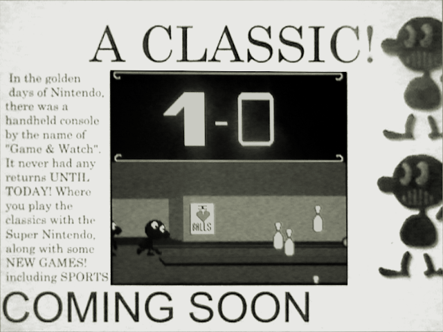 SurreMediaFacts's tweet photo. The Game &amp; Watch series was originally gonna have a return for the SNES featuring remakes of the original games and new ones featuring sports. It was featured in a Nintendo Power issue and never made it to the public without any updates. https://t.co/CPdNpqCNYm