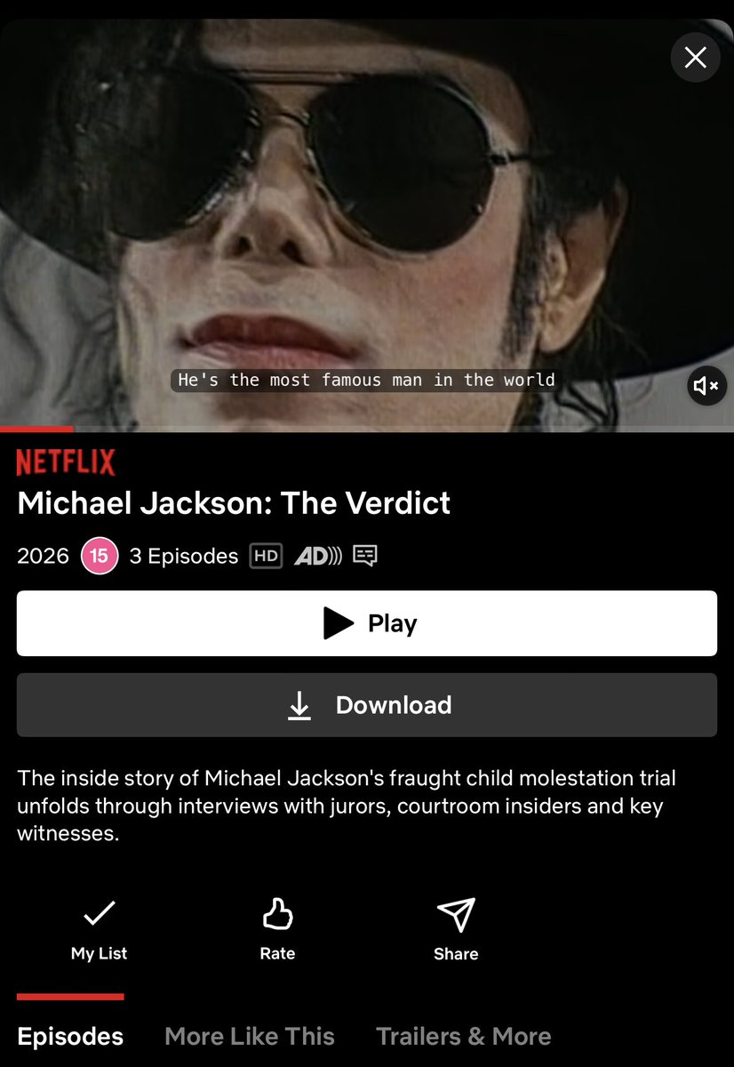 Netflix4MJ's tweet photo. @KingBB_ @netflix Thanks for watching. Lets make it number 1. https://t.co/MCnHr3TFTi