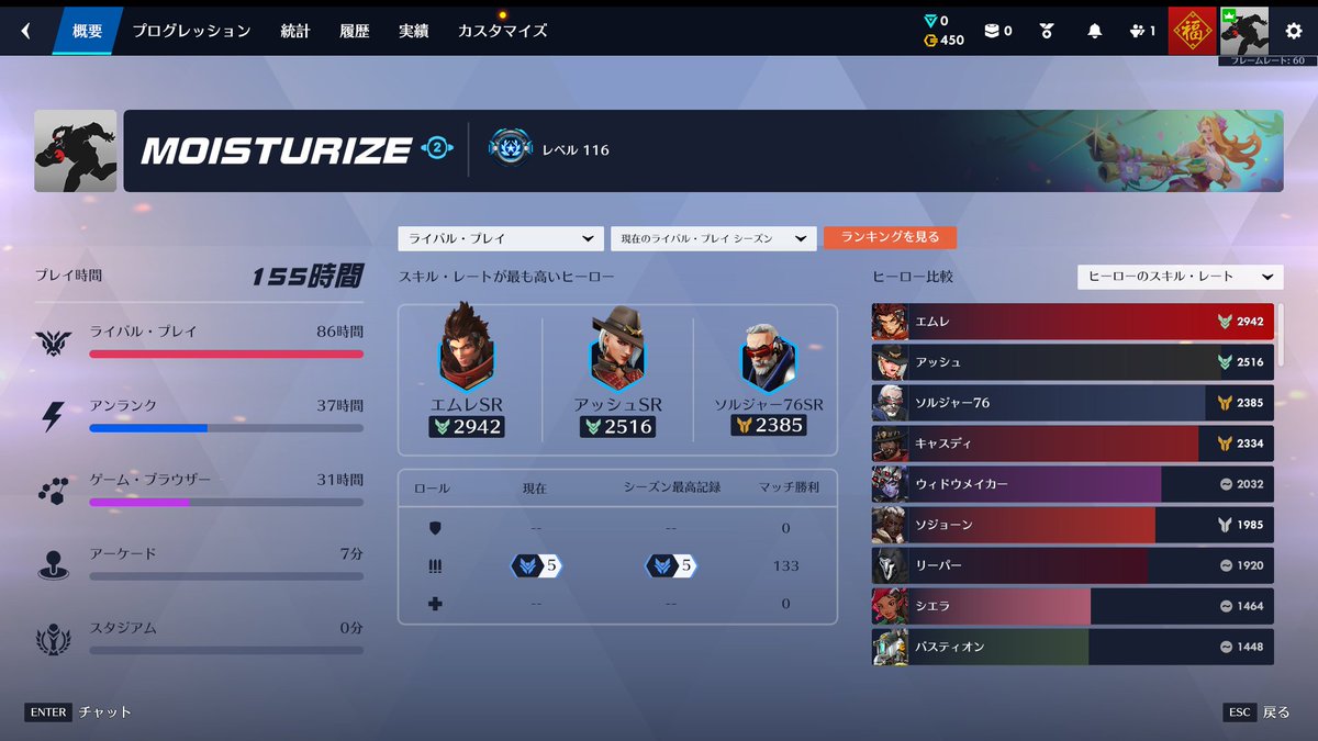 MOIS_eeee's tweet photo. DPSでダイヤやっと踏めた...
OverWatchむずすぎる https://t.co/Gc93spVX1d