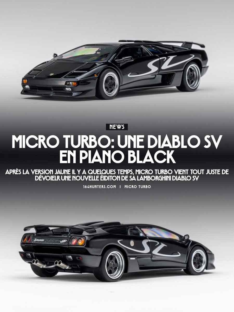 164hunters's tweet photo. 🇫🇷 Micro Turbo : Une Lamborghini Diablo SV en noir
🇯🇵 マイクロターボ:黒のランボルギーニ・ディアブロSV
🇺🇸 Micro Turbo: A Lamborghini Diablo SV in black
---
@micro_turbo #MicroTurbo #Lamborghini #Diablo
▶ Lien en commentaire
▶ Retrouvez l'article sur le site https://t.co/Tif7RsbNyH