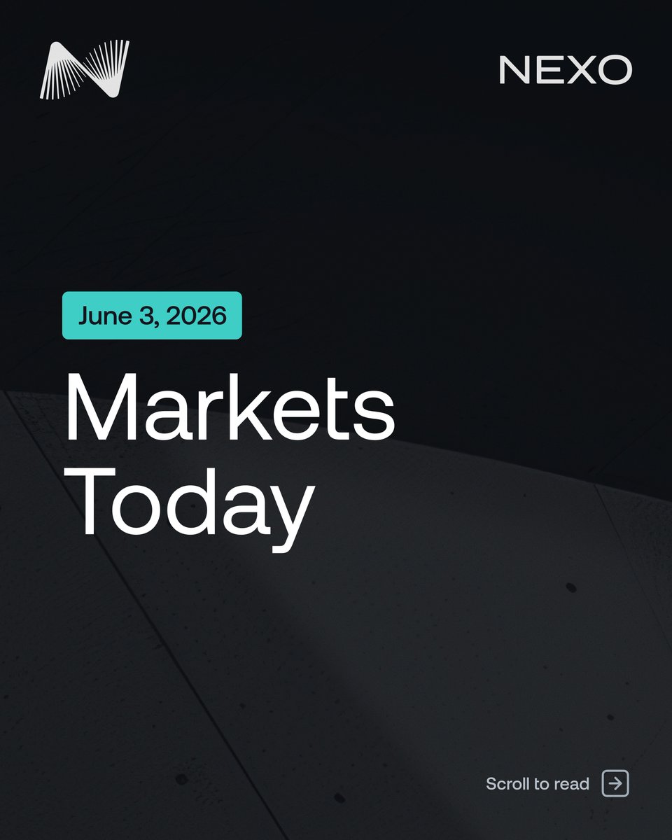 Nexo's tweet photo. Today's market breakdown, straight from the Nexo research desk.
Full analysis on our blog. 🔗