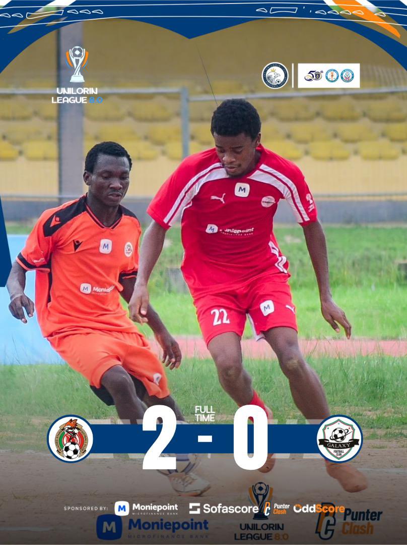 unilorinleague's tweet photo. Fulltime
⚽️ Mohammed Akanbi 52’, Ikhane Kehinde 58’
Blazing Stars FC 2-0 Galaxy FC
#UNILORINLeague8 #MoniePoint #MadeForYourProgress #OddScore #YouOwnYourOdds https://t.co/gpYEpTZUp9