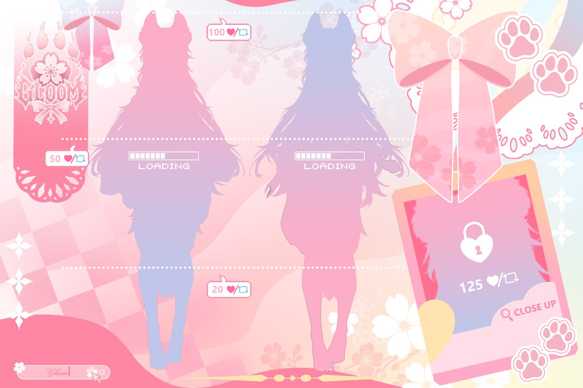Gloomkiin's tweet photo. 🌸🖤 OFFICIAL MODEL REVEAL 🖤🌸

Gloomlings... it's finally time. ✨

I am so excited to unlock not just one, but all three stages of my story:

🌸 Before the Void
🩷 Voidtouched
🖤 The Void Consumed (The current design I use, known as my monster form youve come to know and have already seen - will not be in this reveal)

Every like, share, comment, and bit of support brings us closer to revealing me. Let's see how quickly we can uncover what I was before the void consumed me. 👁️✨

A small note: this model previously belonged to a creator who has since graduated. Some of you may recognize it but this model has found a new home with me, and I'm excited to continue its story as Gloom. If you happen to recognize it, please avoid posting spoilers in the comments so everyone can enjoy the reveal event together. 💕

#VTuber #VTuberReveal #ModelReveal #Gloom #Gloomkiin #Gloomlings #BeforeTheVoid #Voidtouched #TheVoidConsumed #ENVTuber #VTuberDebut