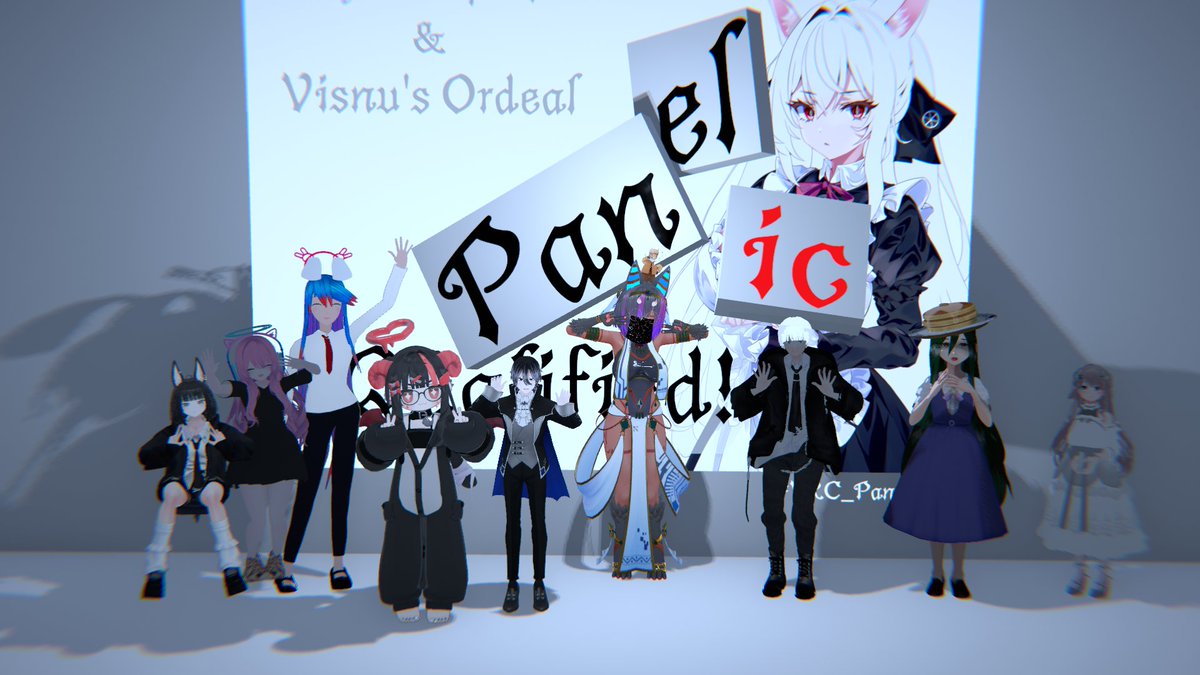 hello_heroheno's tweet photo. みんなで謎解きしてきました
脱出試験「Panel Panic」
1回目は失敗しちゃったんだけど、2回目で成功！
みんなと協力して楽しかった😊
難易度は結構高めです
クリア率５％くらいだって💦
みんなのひらめきがすごかったｗ
#VRChat #謎めぐり https://t.co/7ydEqoIfYM