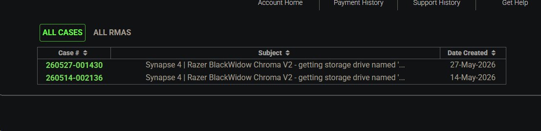 razkolol's tweet photo. @RazerSupport Two cases, first one was closed with "We'll let you know" as resolution.... just give me the firmware file to unbrick my device bricked by your bad software lol https://t.co/8dlLXYnLbY