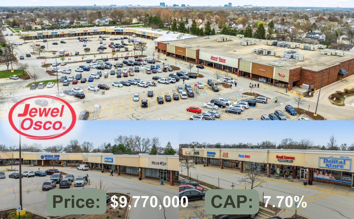 TheCooperGrp's tweet photo. NNN, 98% Occupied, Jewel-Osco Grocery (Recently Renovated) Shadow Anchored Center | Average HH Income $134k &amp; High Traffic: 50k+ VPD | Recognized as Top Places to Live | Schaumburg, IL https://t.co/OrX9WeahXI https://t.co/uokFzVz41T