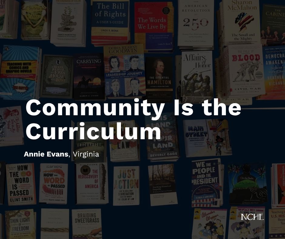 historyed's tweet photo. Annie Evans on why building community in your classroom isn't a side skill, it's the heart of teaching history.

https://t.co/bD03cqYnAR https://t.co/grge6GMzzy